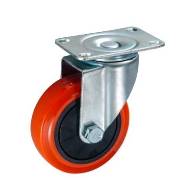 China 230 Series PU Wheel Caster Trolley Semi-pneumatic Caster Wheels With Ball Bearing Casters for sale