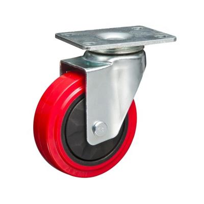 China 220 Series Semi-Pneumatic PU Wheel Medium Duty Caster With Ball Bearing Casters, Trolley Caster Wheels for sale