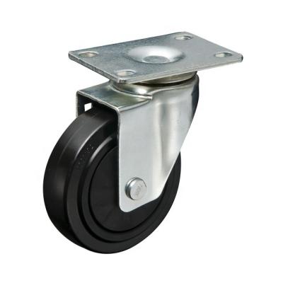 China 220 Series Semi-Pneumatic Medium Duty Elasticity Wheel Rubber Caster With Ball Bearing Casters, Trolley Caster Wheels for sale