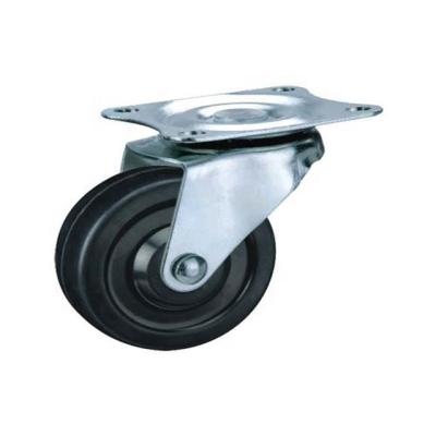 China 110 Series Wheel Semi-pneumatic Light Duty Rubber Caster With Single Bearing Casters, Furniture Caster Wheels for sale