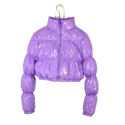 China Wholesale Anti-wrinkle ladies bubble down coat cotton puffy cropped stripper winter ditch coat women ladies winter jacket fabric down C for sale