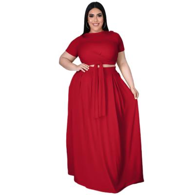 China 2021 Anti-Static Maxi Long Dress With Pocket Loose Spring Summer Casual Plus Size Dresses Ladies Plus Size Women Clothing for sale