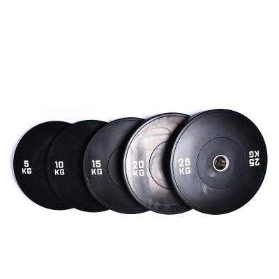 China Durable High Grade Natural Rubber Black Weightlifting Olympiv Weight Plates For World Competition for sale