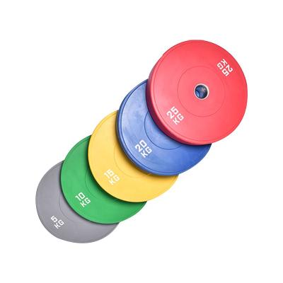 China Durable Custom Logo Various Color Round Shape Pattern Printed Fitness Equipments Barbell Weight Plates for sale