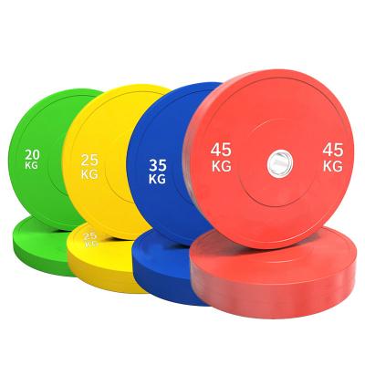 China Good Selling Weight Barbell Plate Durable For Gym Fitness Gym Weight Plate Bumper Rubber Plate for sale