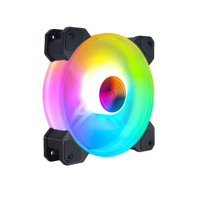 China Factory Wholesale CPU Cooler Fans Cooler Fans Factory Wholesale Rainbow RGB RGB Computer Case Ariflow 6pin 120mm Ultra Quite Case for sale