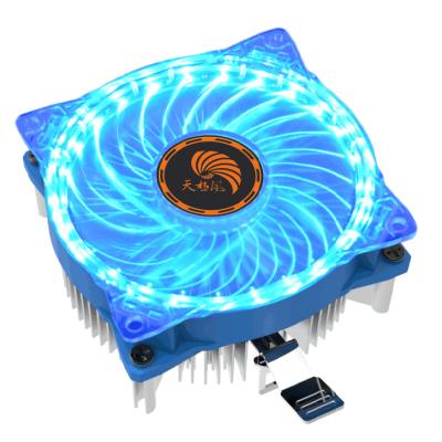 China Fast Computer Case Heat Dissipation Computer CPU Disipador With Blue LED Fan for sale