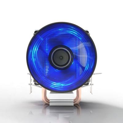 China Wholesale Factory Low Price CPU Computer Case Heat Pipe Heatsink Fin with Fan CPU Cooler Computer Heatsink with LED for sale