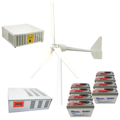 China 8KW 220V Off-grid Wind Power Generation System Horizontal Axis Wind Turbine Alternative Energy Generator DL-8KW for sale