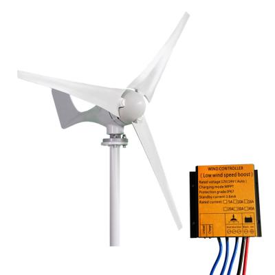 China 600W Horizontal Axis Wind Turbine 12V/24V Off-grid Wind Power Generation System With MPPT Controller A1-600W for sale