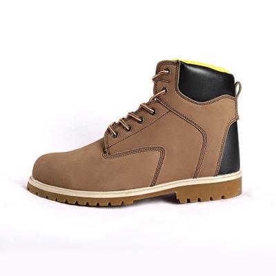 China New style nubuck cow leather Goodyear welt construction Work Boots industrial Unisex's Safety Shoes for sale