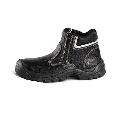 China Men'S Safety Shoes Boots For Steel Toe Leather PU Injection Safety Shoe for sale