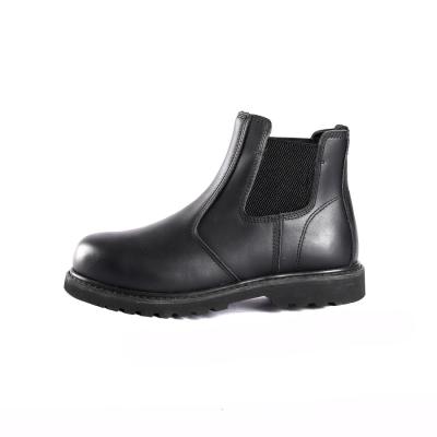 China Puncture Resistant Steel Toe Unisex Work Boots Steel Insole Goodyear Leather Boots for sale