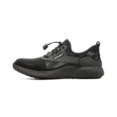 China Shengjie Sports Men'S Shoes Fly Woven Fabric Rubber Sole Anti Smash Steel Toe Anti Puncture Plus Kevlar Safety Shoes for sale