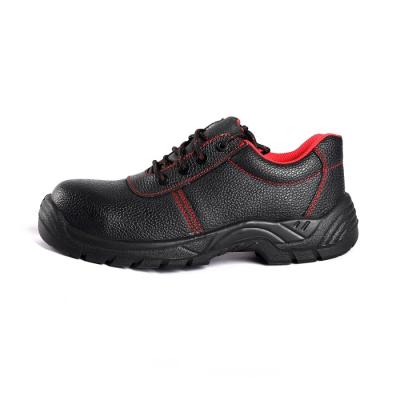 China Steel Toe Lace up Puncture Slip Resistance Black PU Mesh Men's Safety Shoes for sale