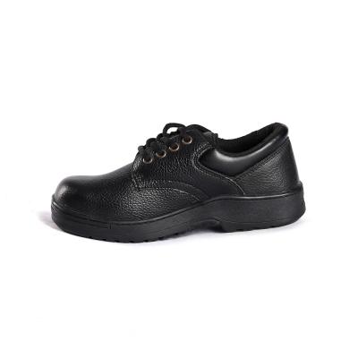 China Black Lace up Leather Mesh Metal PU Sole Enhanced Protection Comfort EVA Brand Safety Shoes for sale