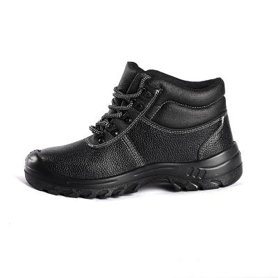 China OEM/SHENGJIE Zapatos de trabajo duraderos de calidad superior de cuero de vaca en relieve Tecnología antiestática superior Zapatos de seguridad para dedos de acero en venta