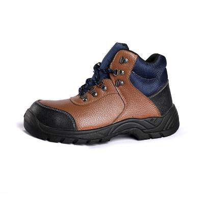 China Men'S Steel Toe Steel Plate Work Shoes Nubuck Leather Anti Puncture Anti Slip  Anti Static for sale