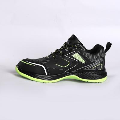 China Kevlar Midsole Flyknit Puncture Resistant Safety Footwear with MD / EVA Outsole for sale