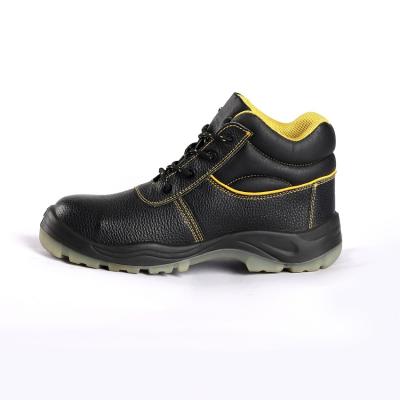 China Zapatos de seguridad de pie de acero con suela exterior de PU/PU resistente al calor y suela interior transpirable en venta