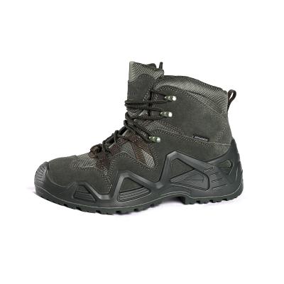 China Bovenmateriaal Nubuck Koeienleer Oxford Stof Wandelschoenen voor Outdoor Avonturen Te koop