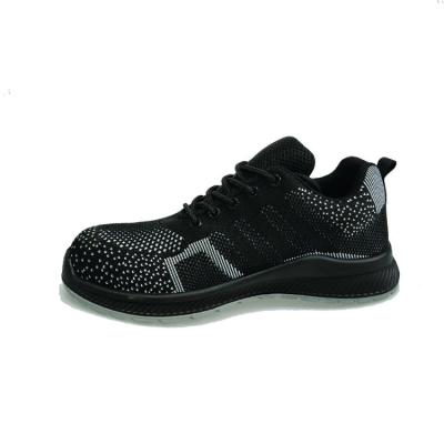 China SJ Kevlar Midsole Fly Knit Safety Shoes with Lace-up Closure and Anti-Slip Function Work Shoes for sale