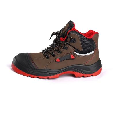 China Construction Worker PU Sole Safety Shoes with Anti-static Function and Metal Eyelets Work Boots for sale