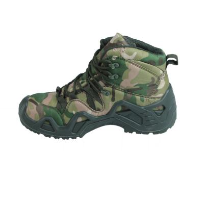 China SJ OEM Outdoor Anti slip Tongue Nylon Fabric Gusset for Slippery Surfaces  Army Boots for Men for sale