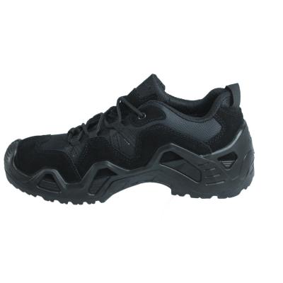 China Shengjie OEM Black Hiking Mesh Lining Anti slip PUPU Sole LOGO Customized Army Shoes for High Durability for sale