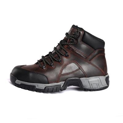 China Upper Nubuck Cow Leather Anti Puncture Anti Smash MD Outsole High Quality Safety Boots For Men for sale