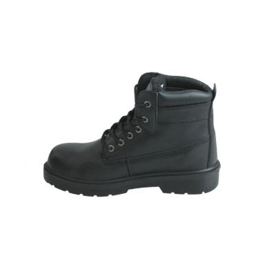 China Customized Safety Boots With Genuine Cow Leather Upper And Lace-up Closure Rubber Non Slip Work Shoes for sale