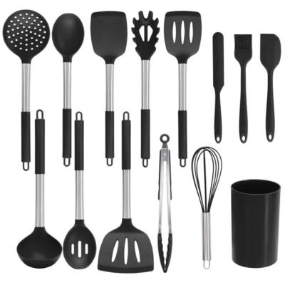 China Viable Kitchen Gift Cookware Tools and Utensils Sets Spatula Tool Silicone Cookware Set for sale