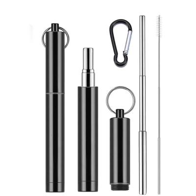 China Straw Travel Straw Reusable Straws folding viable with case for sale