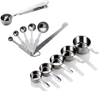 China Sustainable high quality set of stainless steel measuring cups and spoons for sale