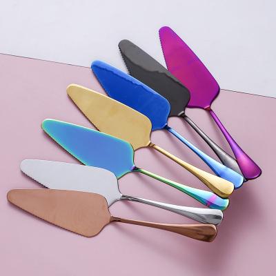 China Viable Stainless Steel Pastry Slicer Small Knife Cake Pizza Pie Cheese Shovel Cream Knife Baking Spatula for sale