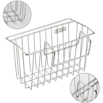 China Sustainable Soap Dishwashing Liquid Brush Kitchen Sponge Rack Stainless Steel Dish Drainer Rack for sale