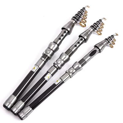 China 2022New Fishing Sports Fishing Rod Carbon Fiber 1.5m 1.8m 2.1m 2.4m 2.7m Telescopic Fishing Rods For Saltwater for sale