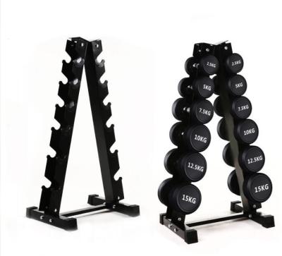 China Modern Fitness Gym Equipment Hex Triangle Dumbbell Rack Rack for sale