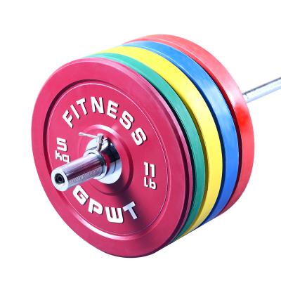 China Universal Commercial Wholesale Hot Colorful Dish Rubber Bumper Plates Gym Weightlifting Dish Bumper for sale