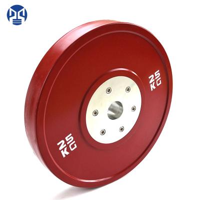 China Custom Logo High Quality Cross Fitness Commercial Use Competition Weight Plates Rubber Bumper Plates Weigh Plates for sale