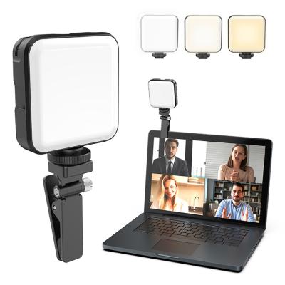 China WONEW FL02 Screen Panel LED Light Video Conference Light Plastic Rechargeable Clip On Webcam And Zoom Lighting For Computers Vlogging for sale