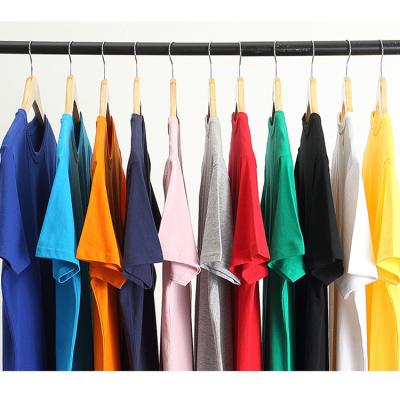 China Wholesale QUICK DRY Loose Short Sleeve 100% Custom Solid Color Men's T-shirts 100% Cotton T-shirt for sale