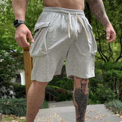 China High Quality QUICK DRY Mens Shorts Gym With Pockets Loose Joggers Shorts Cotton Sports Shorts for sale