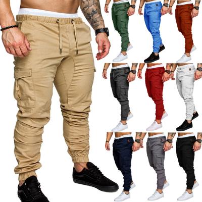 China Fashionable QUICK DRY cheap mens cargo pants with 6 pockets multi color mens jogger pants casual custom logo for sale