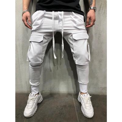 China New QUICK DRY Fitness Men's Pants Stylish Track Pants Mens Joggers Multi Pocket Cargo Pants For Men for sale