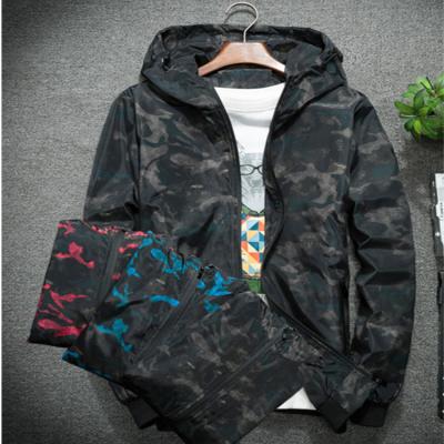 China New fashion waterproof casual hoodie long sleeve plus size outdoor mens jackets printing high quality men's jackets camouflage jacket coat for sale