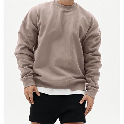 China High quality sports men's crewneck sweatshirt empty pullover hoody leisure anti-pilling new popular design and loose cotton sweatshirt for sale