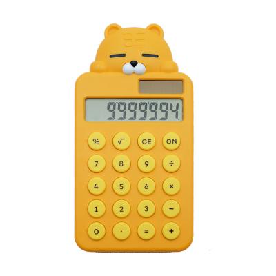 China Cute Tiger Animal 8 Calculator Mini Price Calculator Cheap Calculator Universal Purpose Solar Power Student Gift Calculator Junno for sale