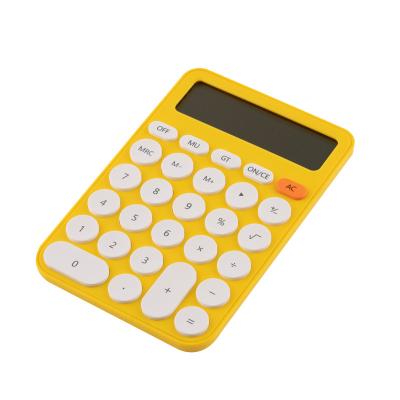 China General Purpose Calculator 12 Digit Calculate New Cute Electronic Desktop Calculator Freight Large Button Office Gift LCD Calculator for sale