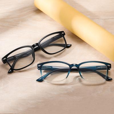 China Retro New Classic 2021 Cheap Anti Uv400 Optical Frame Glasses Slim Glasses Frosted Glass For Reading for sale